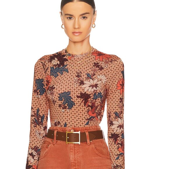 Ulla Johnson Eve Top In Garden Rose - Picture 1 of 9
